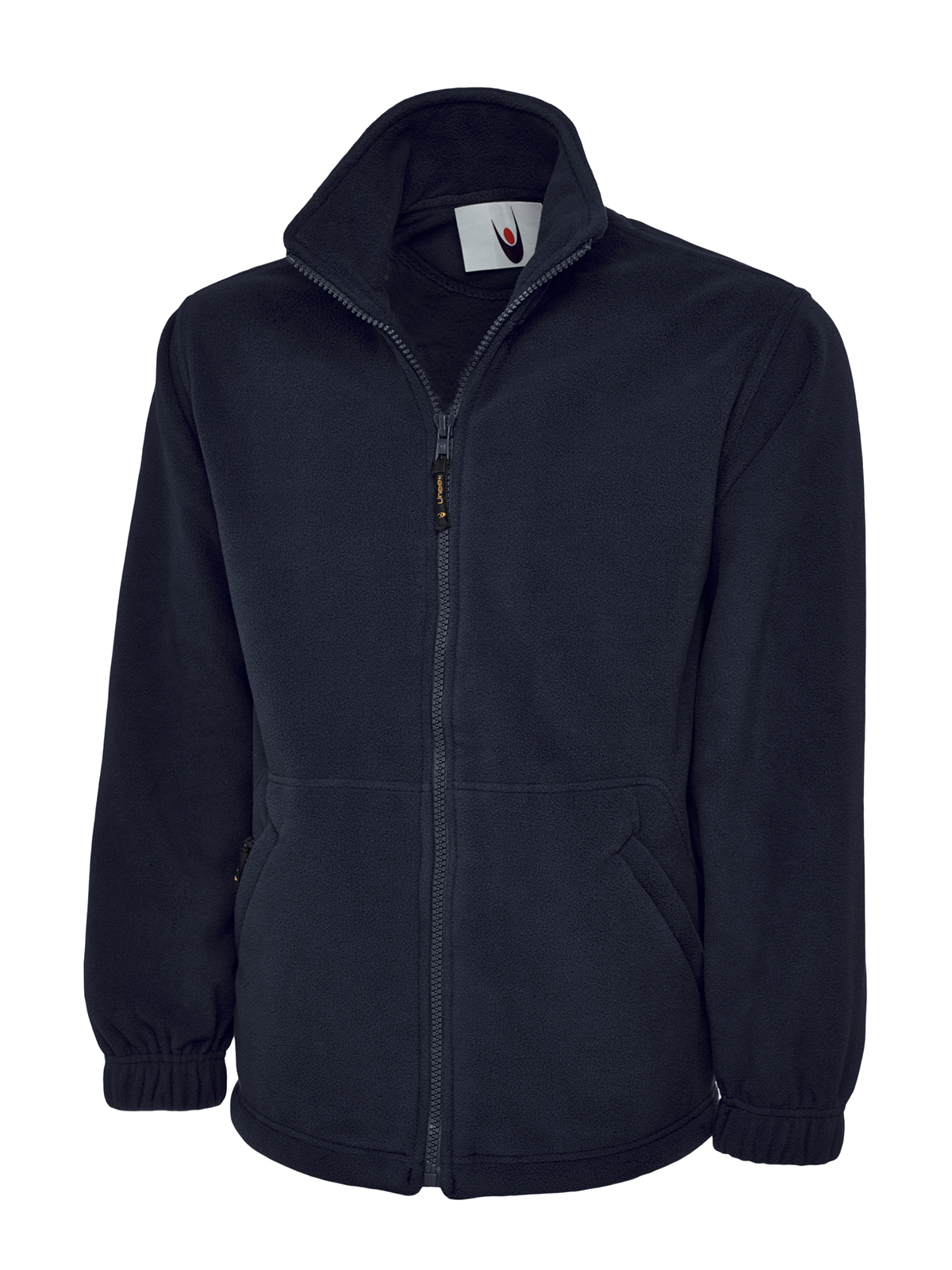 Full Zip Fleece Jacket, Navy - Size Large