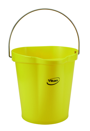 Vikan, Hygiene Bucket, 12 Litre - Yellow