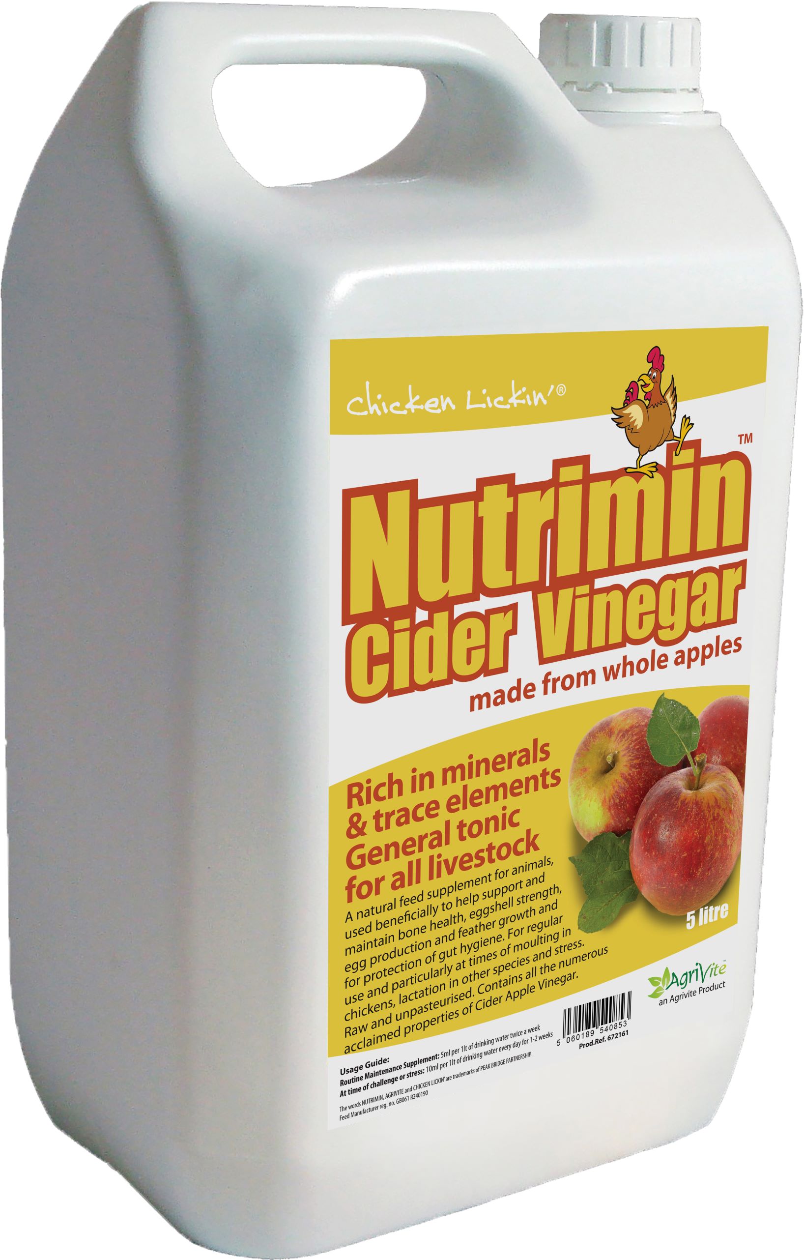 Chicken Lickin' Nutrimin Cider Vinegar - 1000L