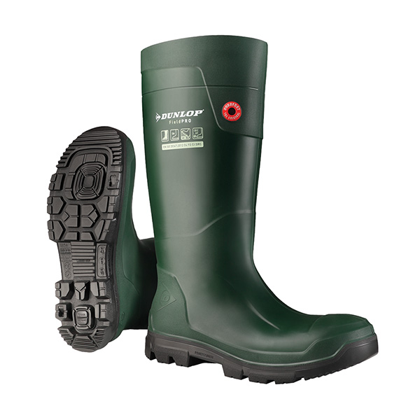 Dunlop Purofort FieldPro Non-Safety Boot - Green, Size 4(37)