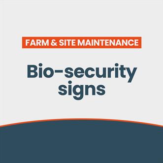 Bio-Security Signs