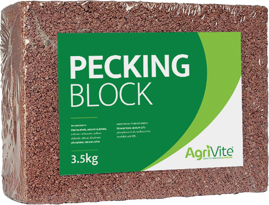 Agrivite Mineral Pecking Block/ Extra Hard  3.5kg. Case 4