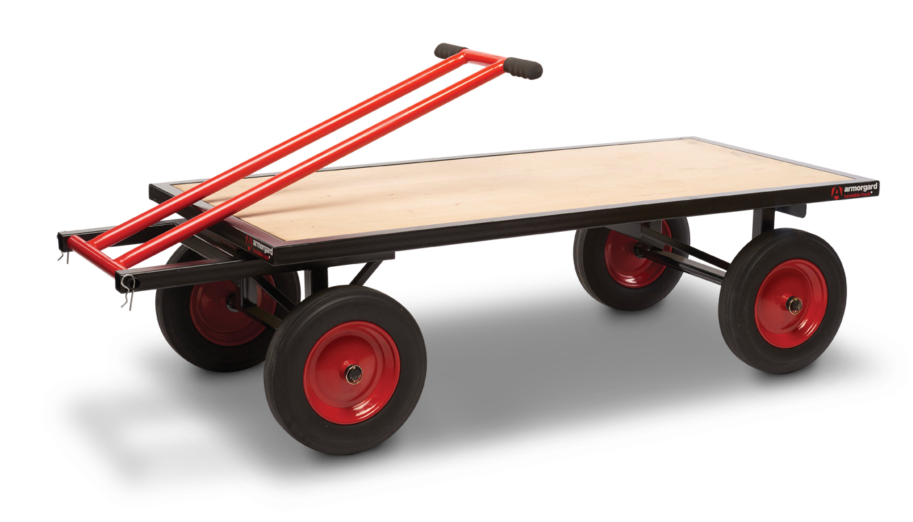 Armorgard Turntable Truck, robust large trolley for moving materials 760 x 1820 x 455mm