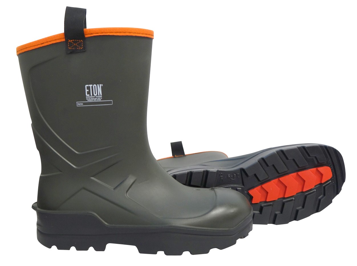 ETON DuraBoot Rigger Full Safety Boot - Green, Size 8