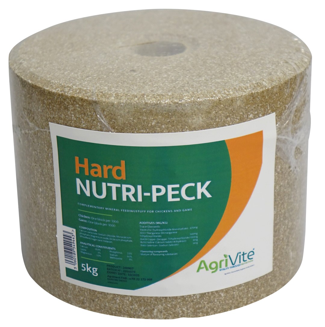 Agrivite Mineral Pecking Block Hard 5kg