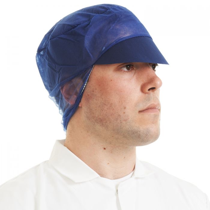 Disposable Snood Caps Navy Pack 50