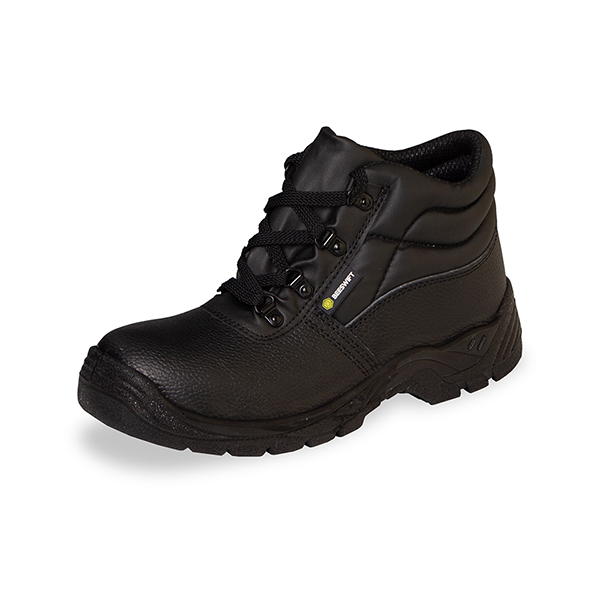Chukka Full Safety Boot, Black, Size 6 (39)