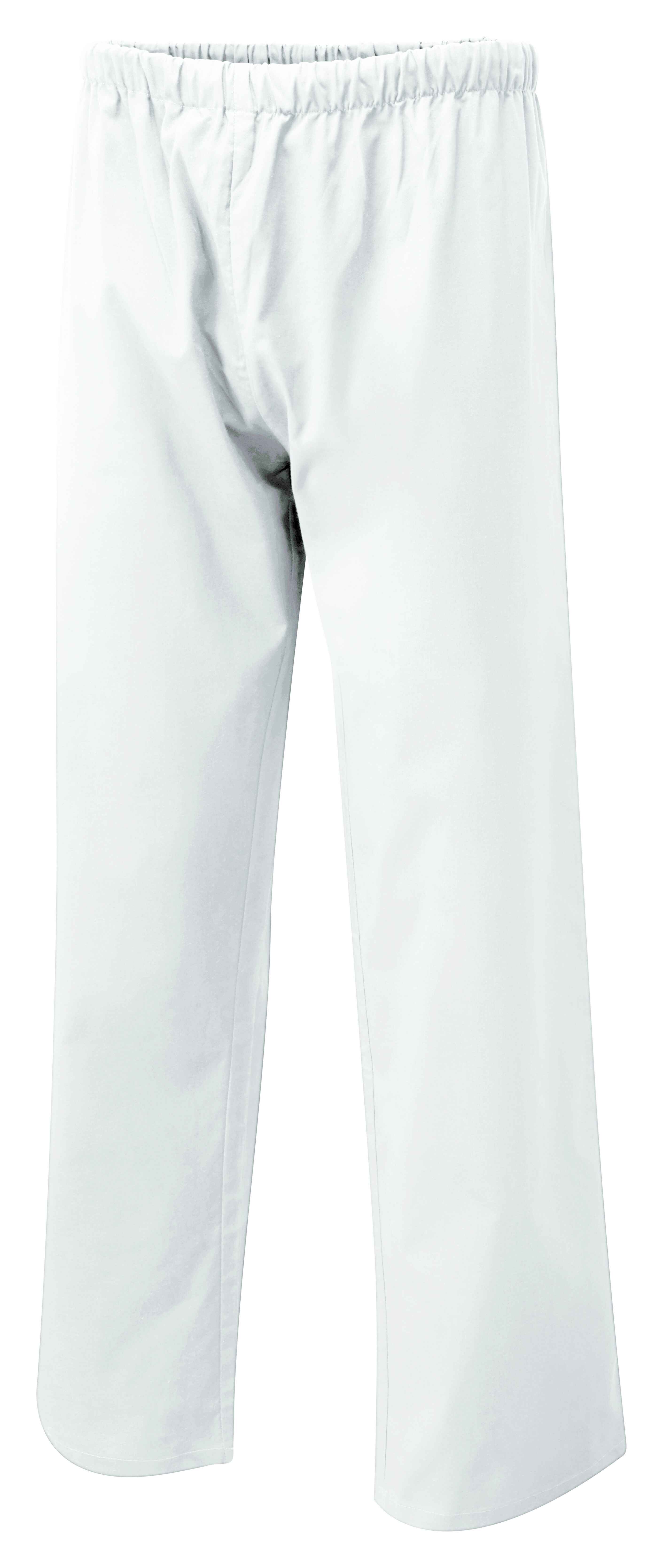 White Unisex Scrub Trousers, Large
