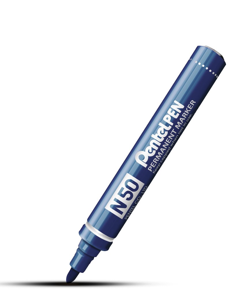 Pentel Permanent Marker, Blue - Pack of 12