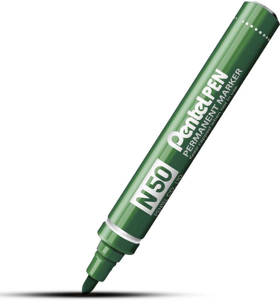 Pentel Permanent Marker, Green - Pack of 12