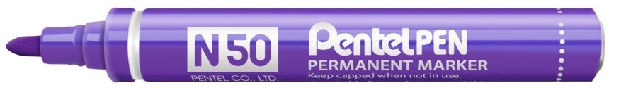 Pentel Permanent Marker, Purple - Pack of 12