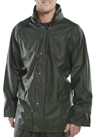 Waterproof Jacket, Olive Green - Size Large