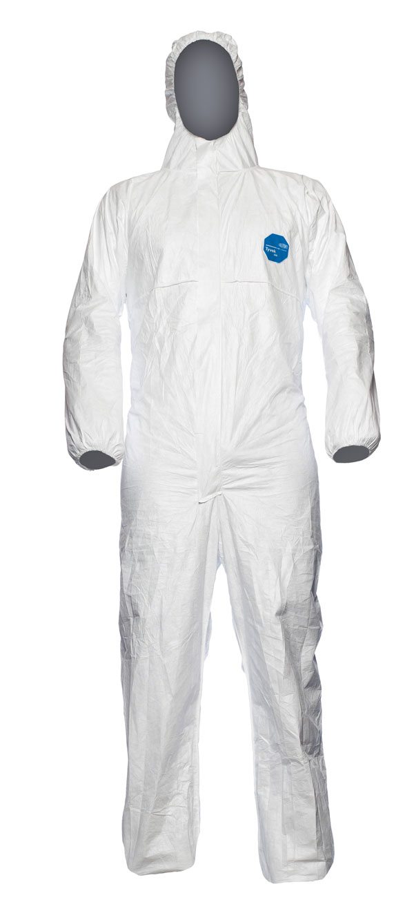 Tyvek 500 Xpert White Disposable Coverall, Small