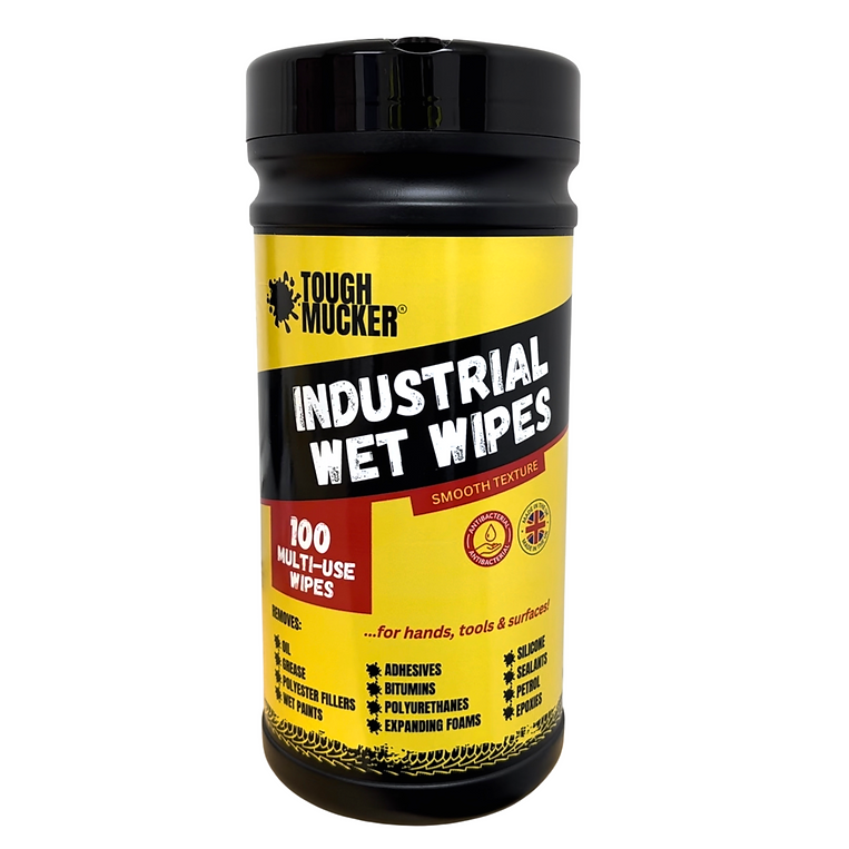 Tough Mucker, Industrial Wipes (Smooth Texture) - Tub of 100
