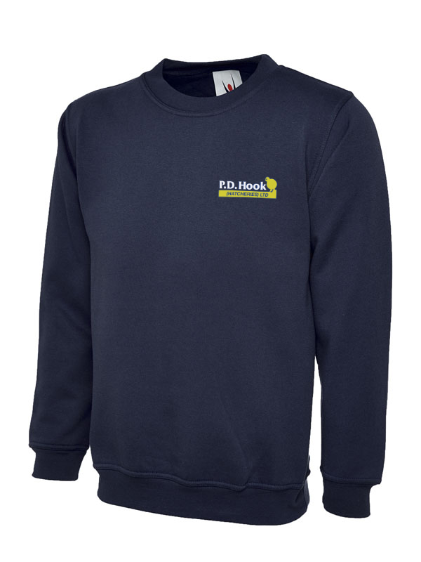 P D Hook (Hatcheries) Ltd - Sweatshirt, Navy - Size 2XL