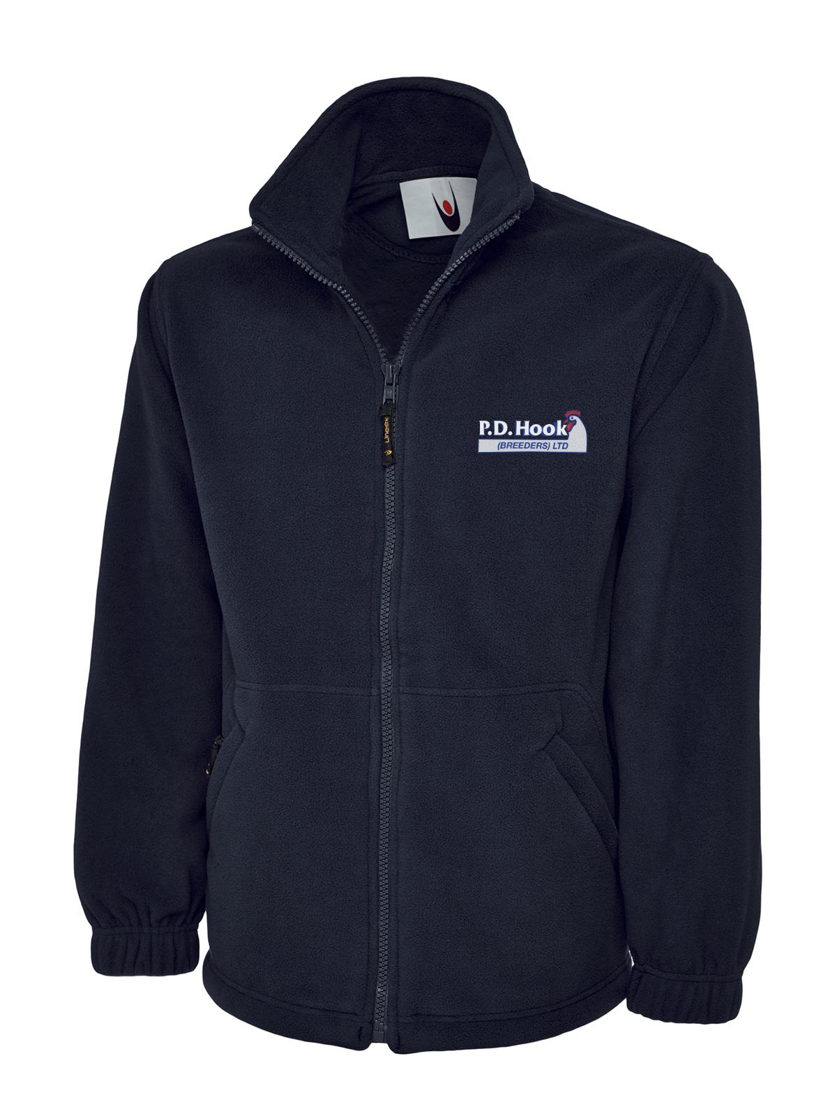 P D Hook (Breeders) Ltd - Full Zip Fleece Jacket, Navy - Size Large