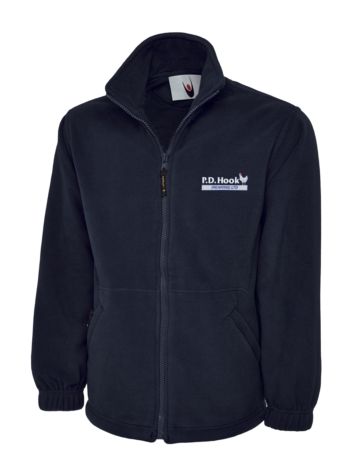 P D Hook (Rearing) Ltd - Full Zip Fleece Jacket, Navy - Size Medium