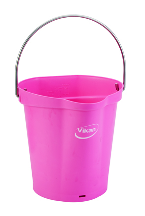 Vikan, Hygiene Bucket, 12 Litre - Pink