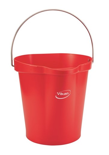 Vikan, Hygiene Bucket, 12 Litre - Red