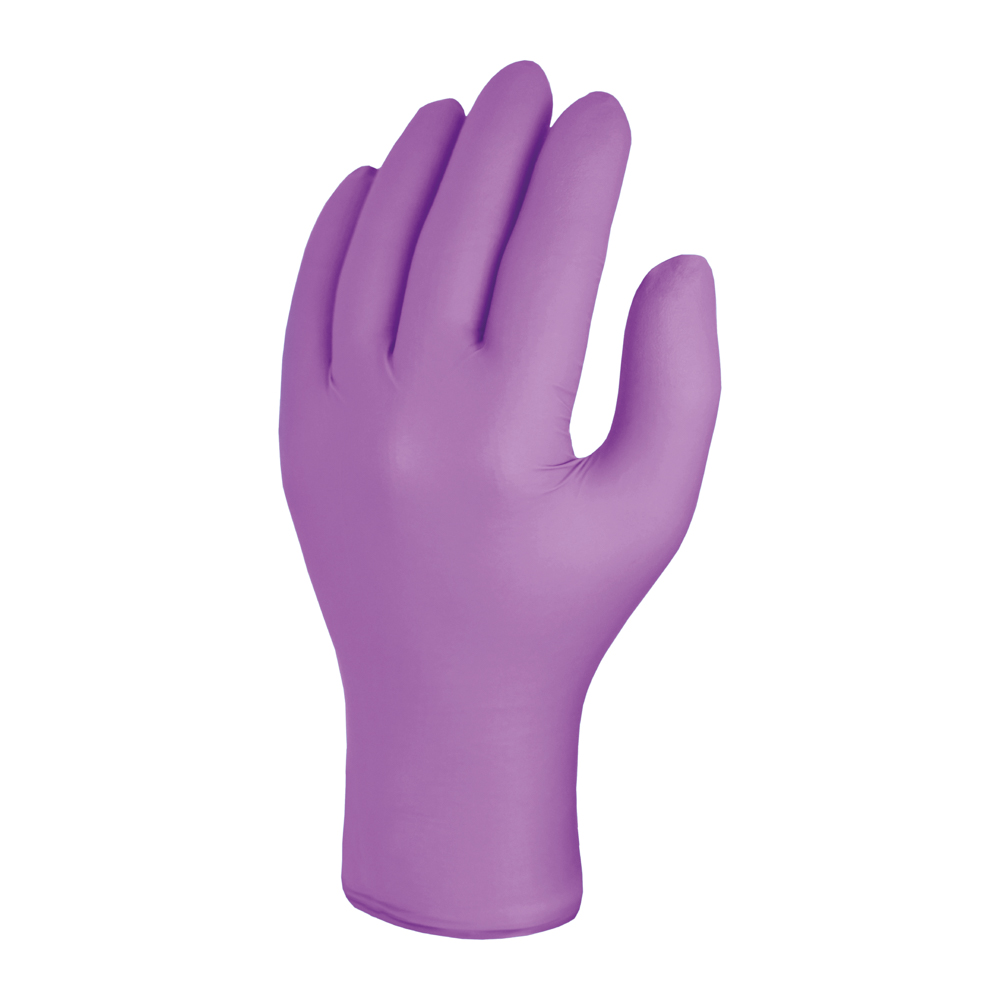 Skytec Iris Purple Nitrile Gloves, Box 100 - Size Large
