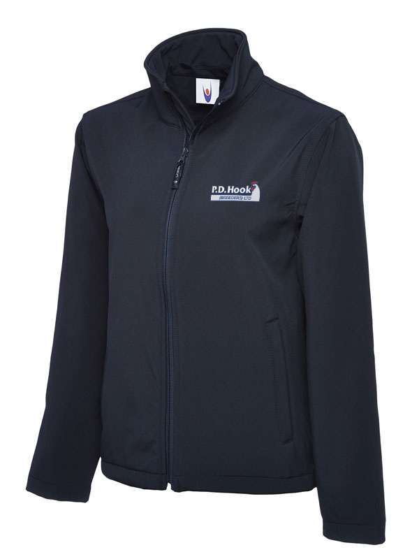 P D Hook (Breeders) Ltd - Mens Full Zip Soft Shell Jacket, Navy - Size 2XL