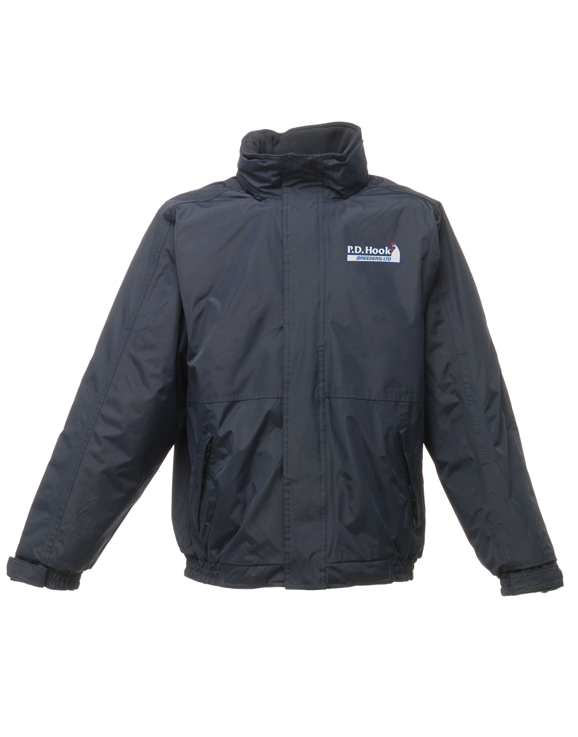 PDH (Breeders) Ltd - Regatta Fleece Lined Bomber Jacket, Navy, c/w Company & RT Logo - Size 2XL