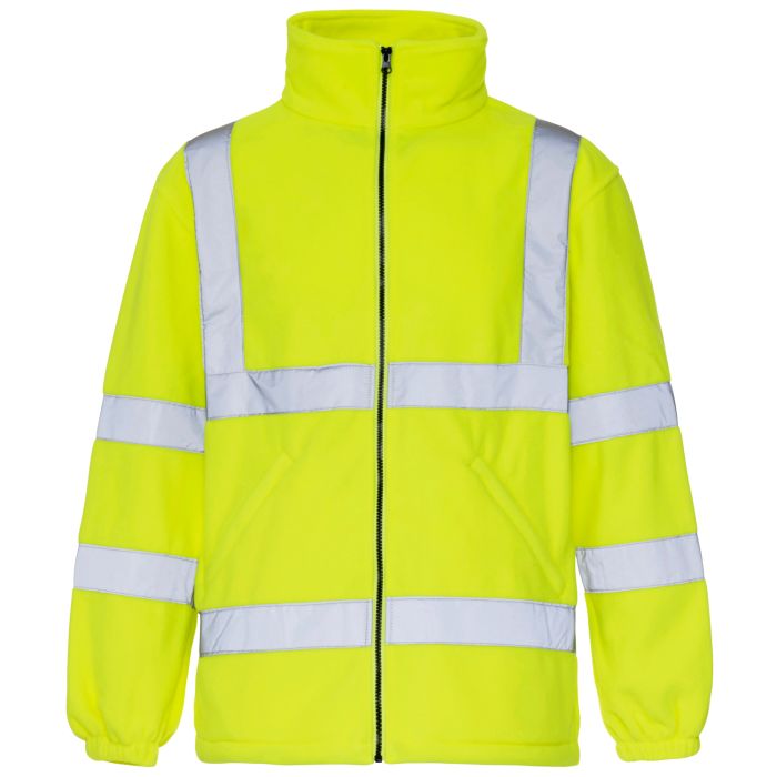 Hi-Vis Yellow Fleece Jacket - Size Small