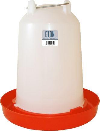 Eton® TS Drinkers in Red & White, C/W Metal Handle 12L