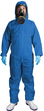Type 5/6 Disposable Blue Coveralls. Size 2XL