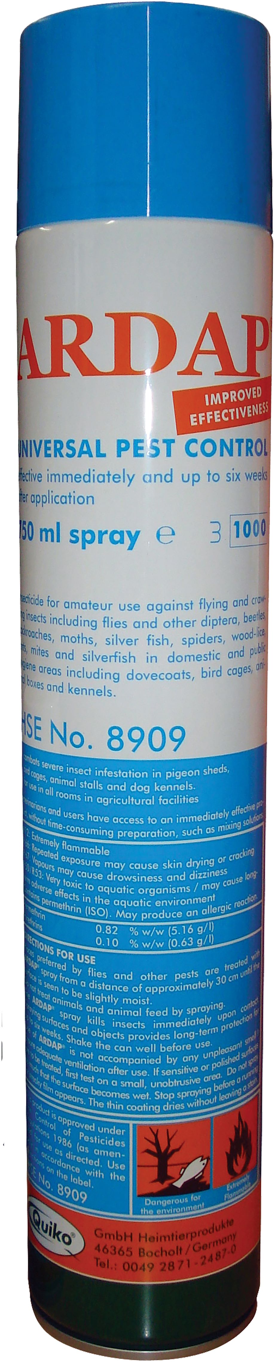 Ardap Fly Spray, 750ml