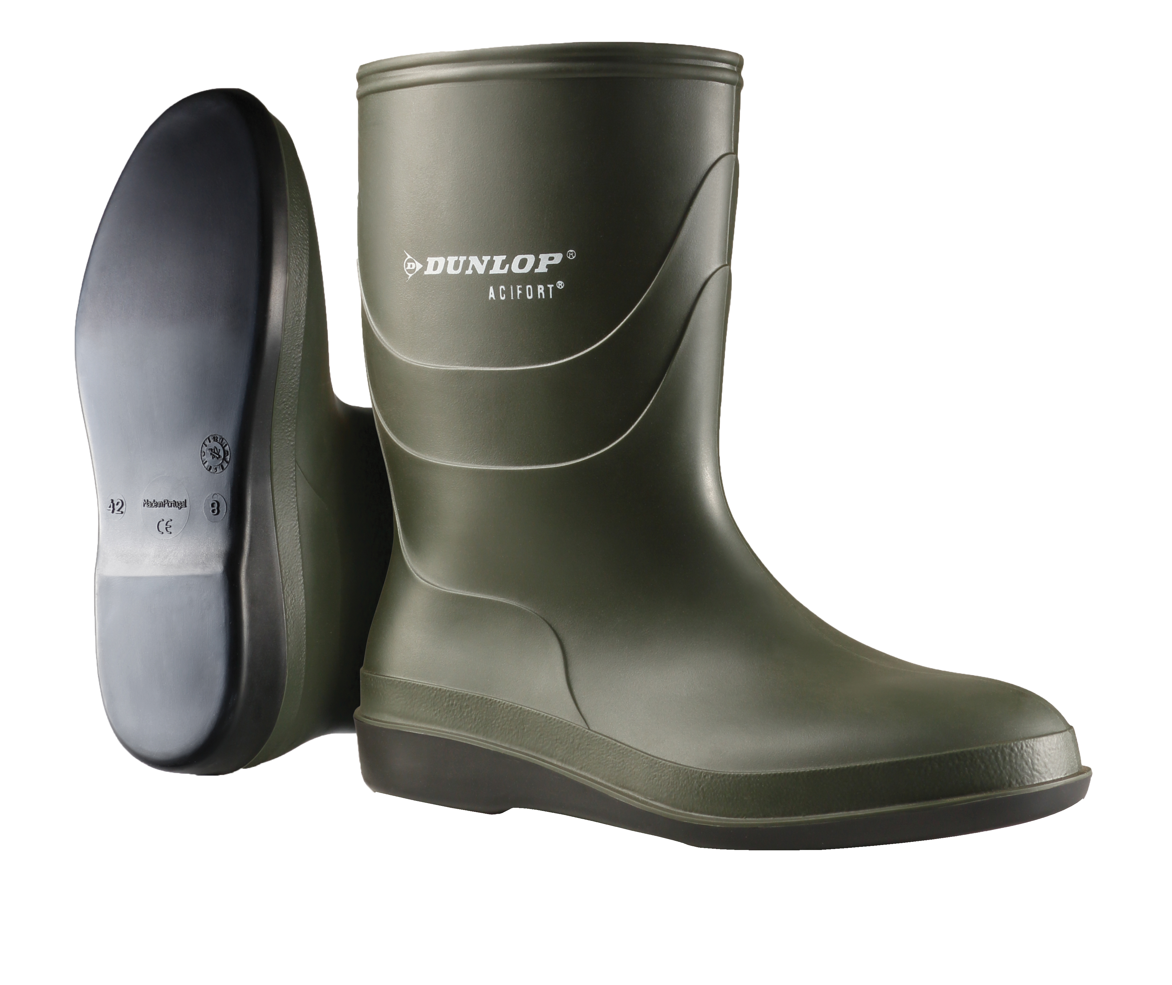 Dunlop Bio-security boot, Green, Calf length, Size 10(44)