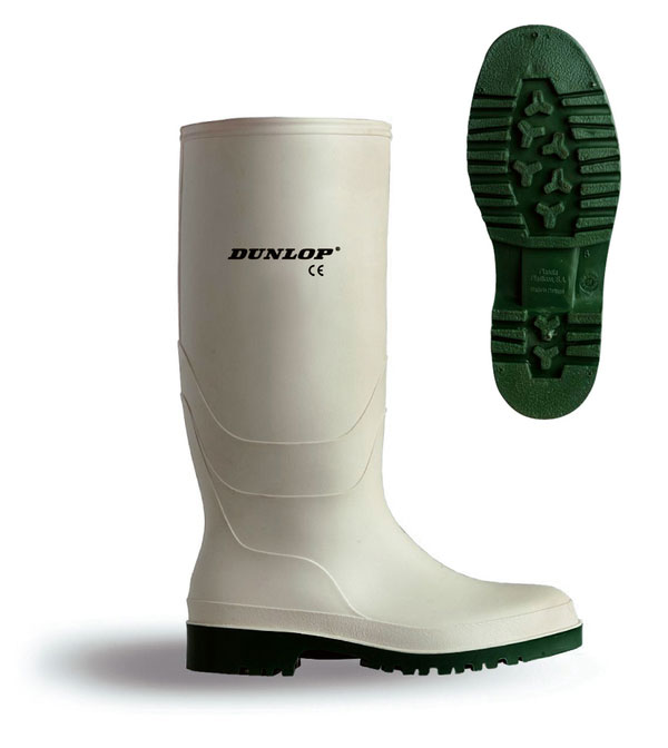 Dunlop Pricemastor Boot,White, Size 13(48)