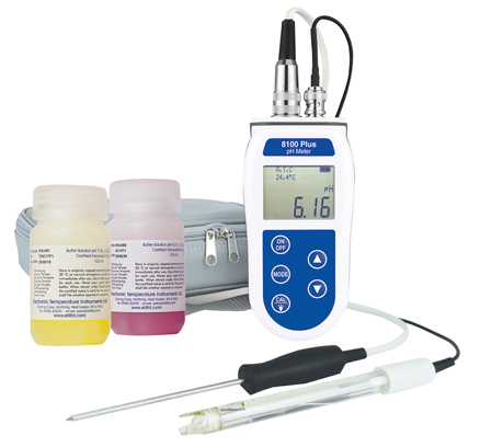 Plus pH and temperature meter kit - and optional Kit