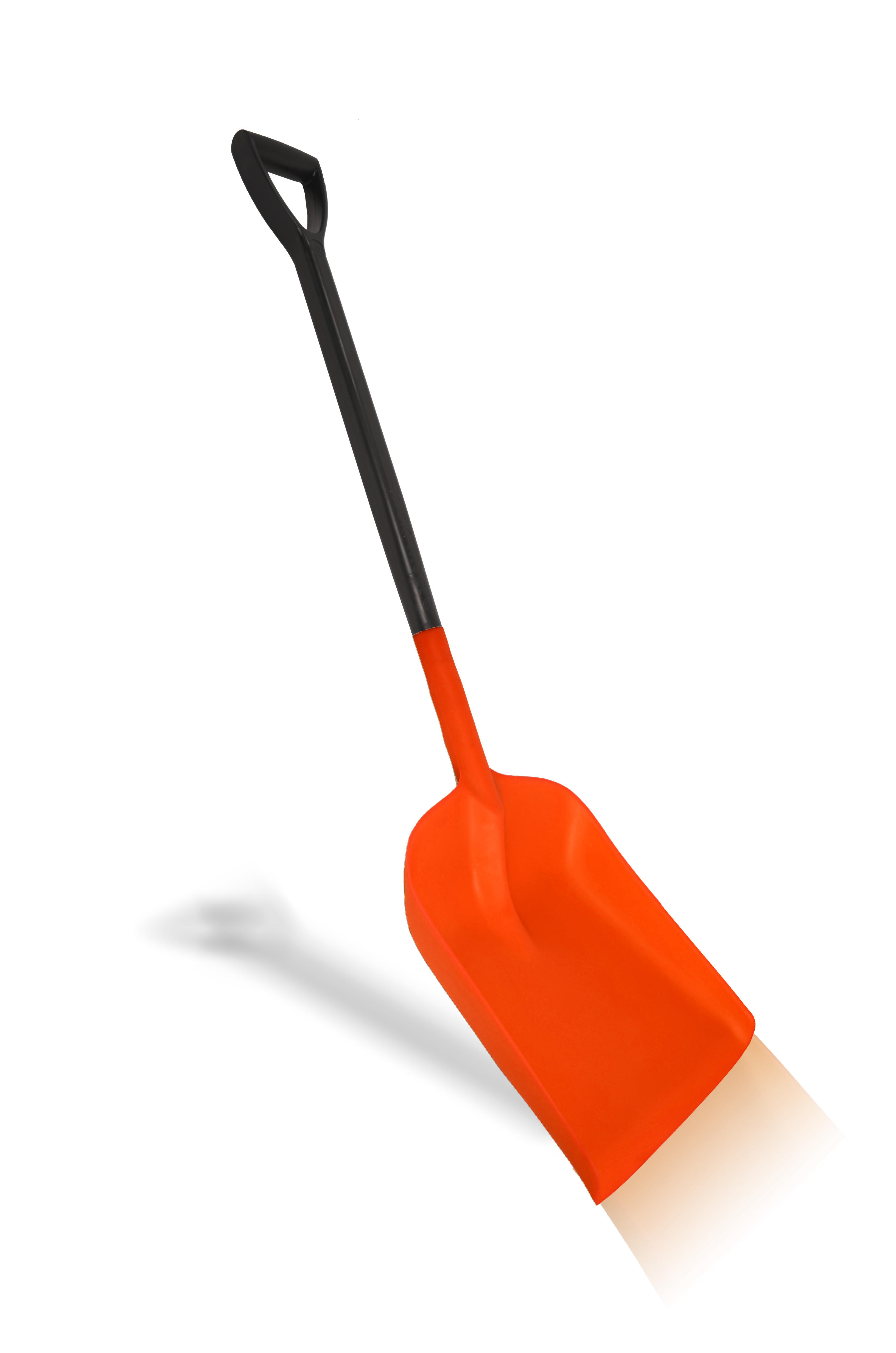 Large Shovel with D-Grip 335 x 1035mm - Orange and Black