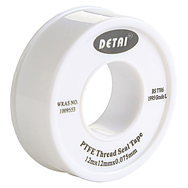 PTFE Tape 12m x12mm Pack of 10