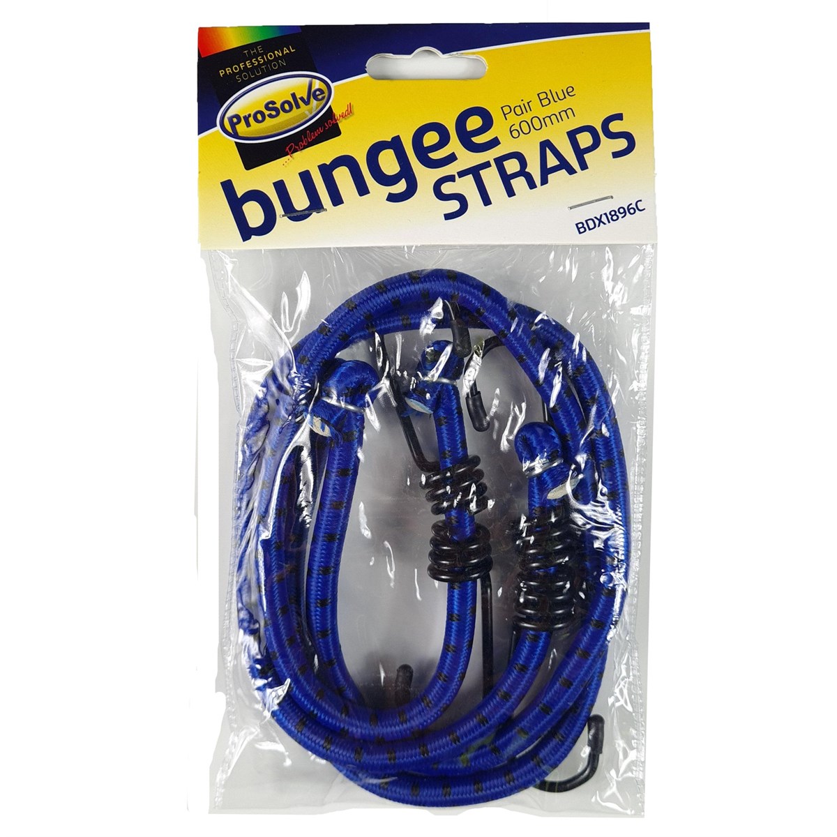 600mm Bungee Strap, Blue (Twin Pack)
