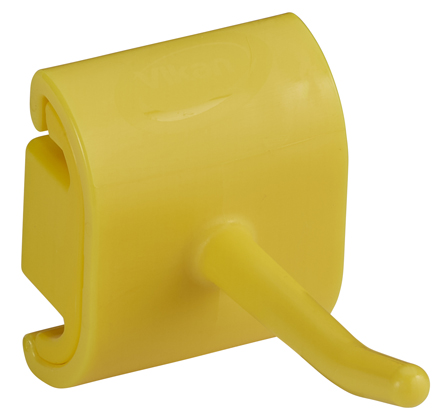 Vikan Hygienic Wall Bracket, Single Hook Module, 41mm - Yellow